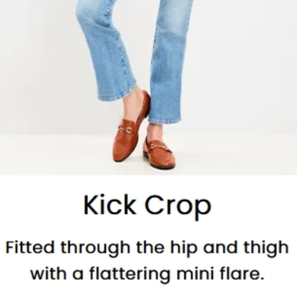 Loft Curvy Kick Crop